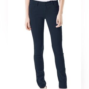 Level 99 Dark Navy Ink Lily Skinny Straight Jeans Stretch Womens Sz 28P Petite